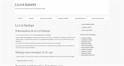 Desktop Screenshot of la-loi-hadopi.fr
